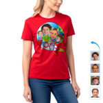 Create Your Own Rocket Family Adventure T-Shirt | Custom Photo Tee Custom Gifts - Rocket ship www.customywear.com 16