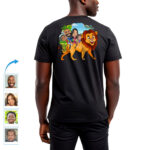 Personalized Lion Family Shirts: Transform Photos into Fun Family Adventure Tees Custom Gifts - Lion King www.customywear.com 18