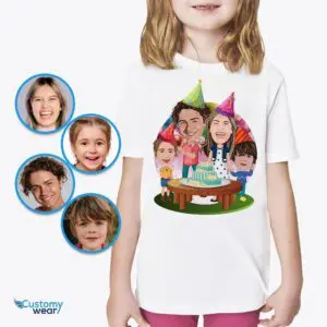 Custom Birthday Family Shirts – Personalized Celebration Tees for All Ages Birthday www.customywear.com