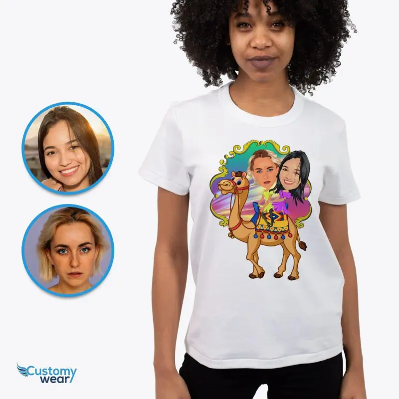 Custom Camel Ride Lesbian Shirt | Personalized LGBTQ+ Couples Tee Axtra - ALL vector shirts - male www.customywear.com