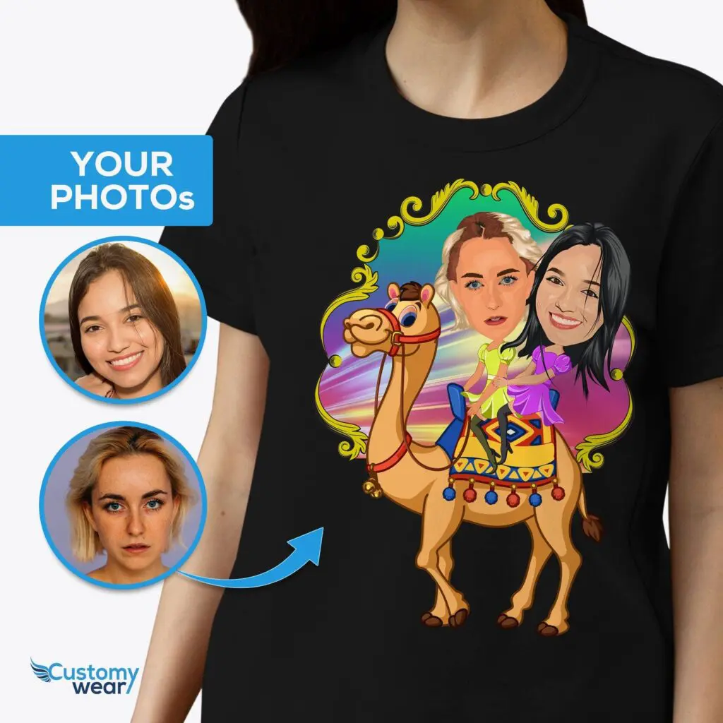 Custom Camel Ride Lesbian Shirt | Personalized LGBTQ+ Couples Tee Axtra - ALL vector shirts - male www.customywear.com