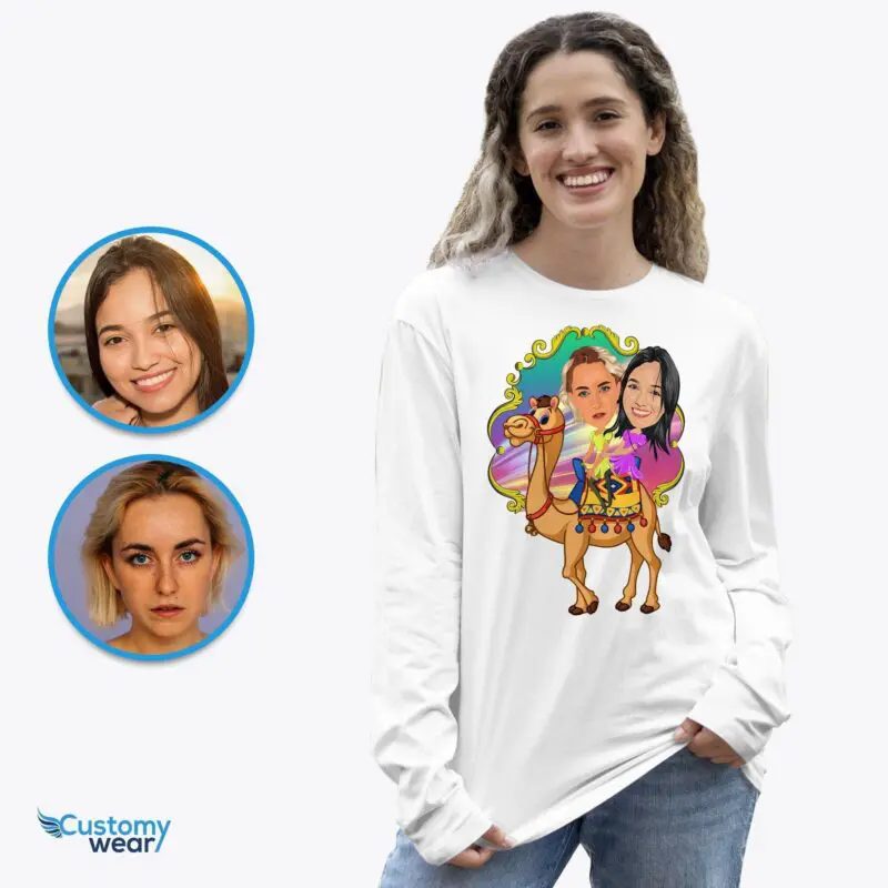 Custom Camel Ride Lesbian Shirt | Personalized LGBTQ+ Couples Tee Axtra - ALL vector shirts - male www.customywear.com