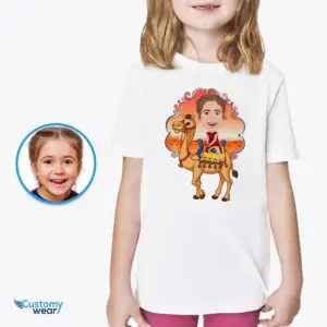 Custom Camel Rider Girl Shirt | Personalized Youth Adventure Tee Animal Lovers www.customywear.com