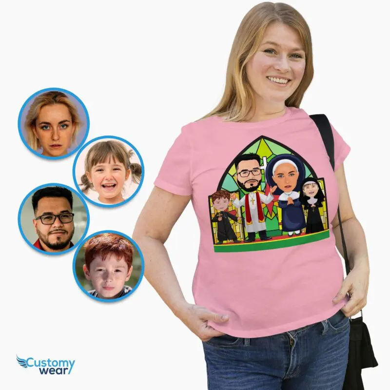 Custom Catholic Family Shirts | Personalized Sunday Mass Christian Tees Adult shirts www.customywear.com