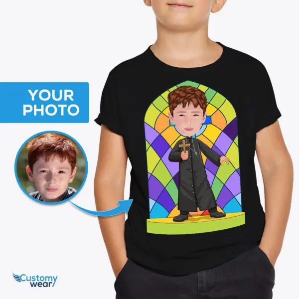 Custom Christian Priest Shirt for Boys | Personalized Religious Tee Axtra - ALL vector shirts - male www.customywear.com