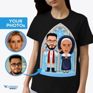 Vlastní páry křesťanské košile | Přizpůsobené náboženské tričko pro něj a její dospělé košile www.customywear.com