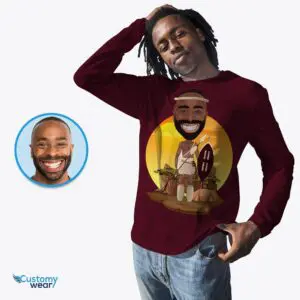 Transform Your Photo into a Custom African American T-Shirt – Male Traditional Portrait Tee Axtra - ALL vector shirts - male www.customywear.com