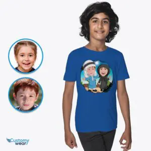 Personalized Arabian Siblings Tee – Custom Traditional Arabic Kids Shirt Arabic culture T-shirts www.customywear.com