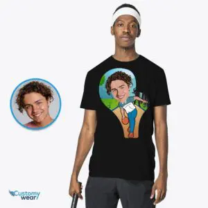 Transform Your Photo into a Custom Bowling Player T-Shirt – Personalized Unisex Tee Adult shirts www.customywear.com