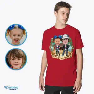 Personalized Korean Siblings Shirt: Transform Kids’ Photos into Cultural Treasures Custom arts - korean culture www.customywear.com