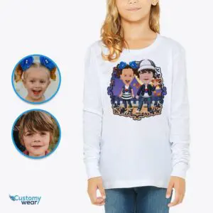 Personalized Korean Siblings T-Shirt: Transform Photos into Cultural Treasures Custom arts - korean culture www.customywear.com