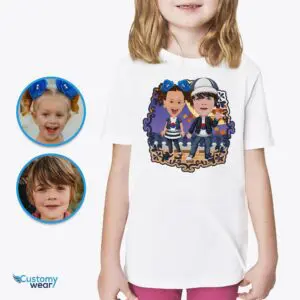 Personalized Korean Siblings T-Shirt: Transform Photos into Cultural Treasures Custom arts - korean culture www.customywear.com