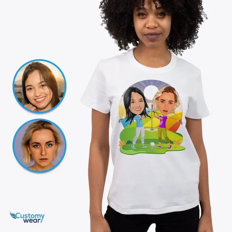 Personalized Lesbian Golf Shirt: Transform Photos into Custom Golf Attire Adult shirts www.customywear.com