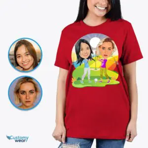 Personalized Lesbian Golf Shirt: Transform Photos into Custom Golf Attire Adult shirts www.customywear.com