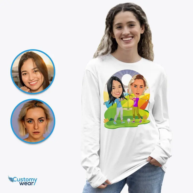 Personalized Lesbian Golf Shirt: Transform Photos into Custom Golf Attire Adult shirts www.customywear.com