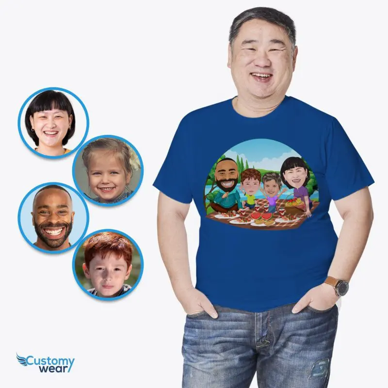 Create Lasting Memories with Personalized Family T-Shirts for Picnics in Nature Adult shirts www.customywear.com