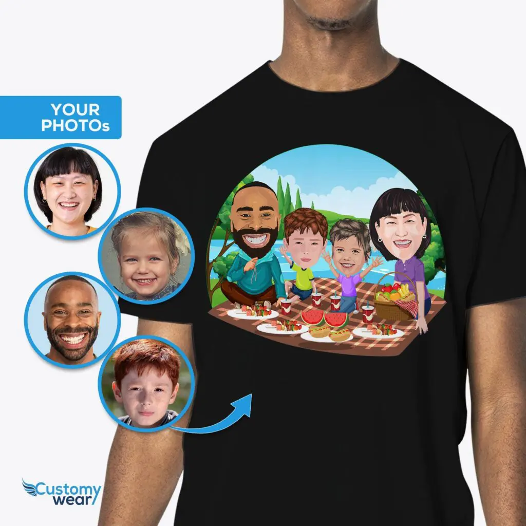 Create Lasting Memories with Personalized Family T-Shirts for Picnics in Nature Adult shirts www.customywear.com