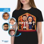 👩‍⛪️👨‍⛪️ Custom Priest and Nun Family Shirts | Catholic-Christian Gift 🙏-Customywear-Family shirts for Kids
