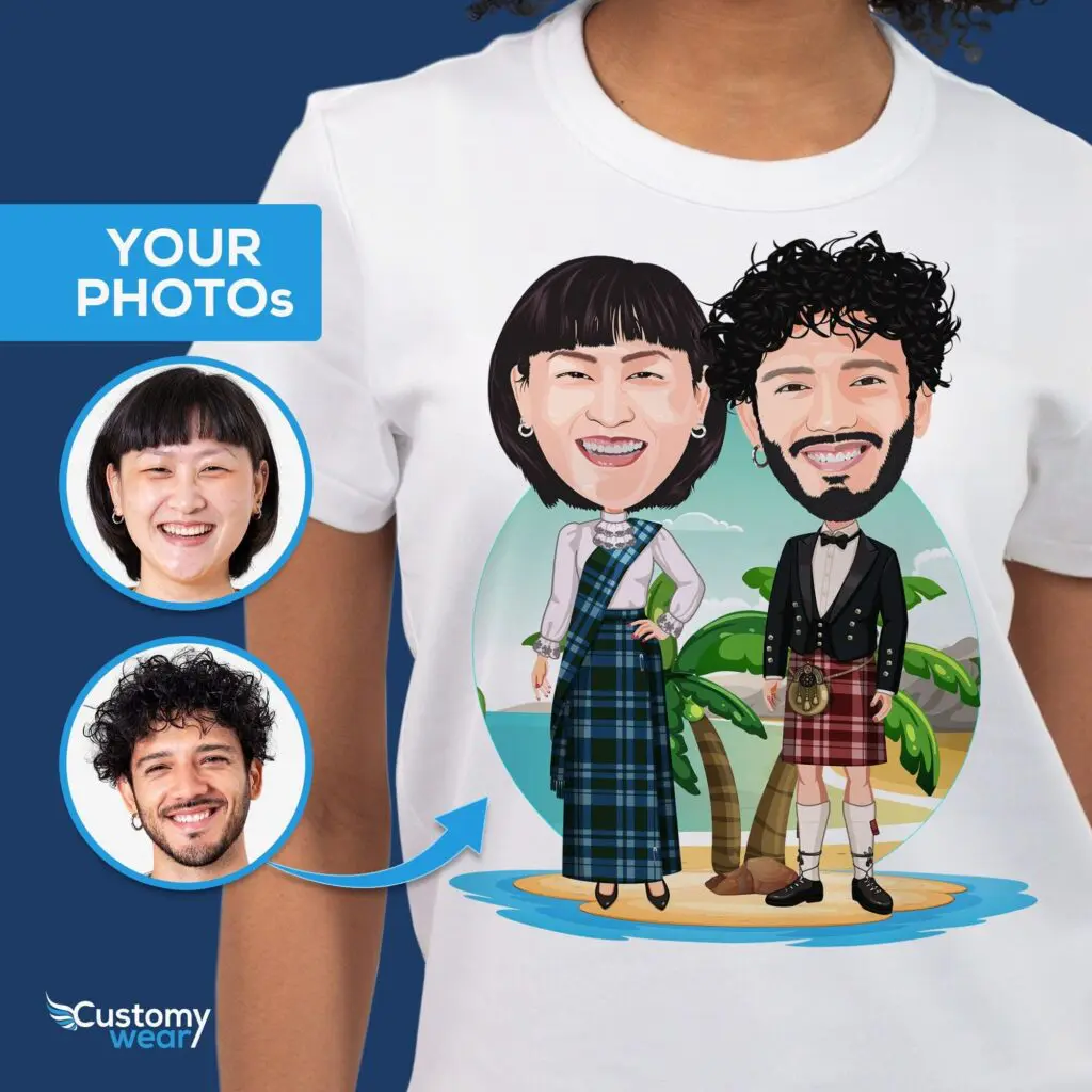 Custom Scottish Couple Shirt | Personalized Scotland Gift Adult shirts www.customywear.com