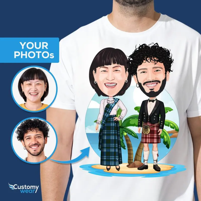 Personalized Scottish Couple Shirts | Custom Scotland Gifts Adult shirts www.customywear.com