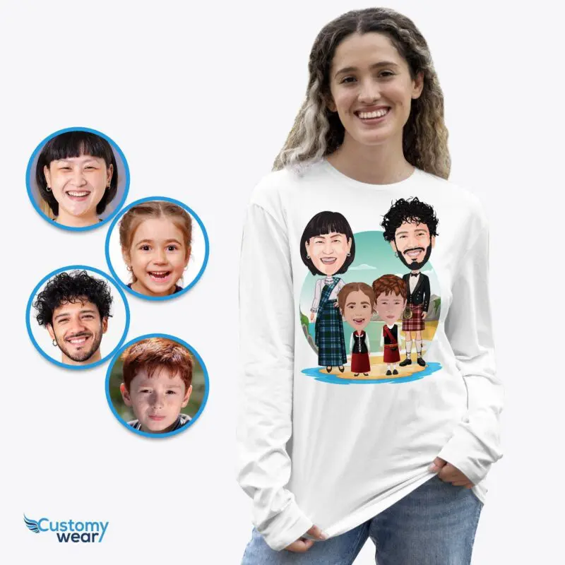 Personalized Scottish Family Shirts | Custom Photo Tees Adult shirts www.customywear.com