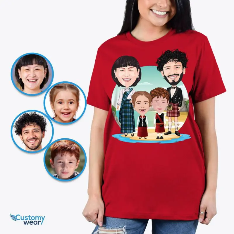 Personalized Scottish Family Shirts | Custom Photo Tees Adult shirts www.customywear.com