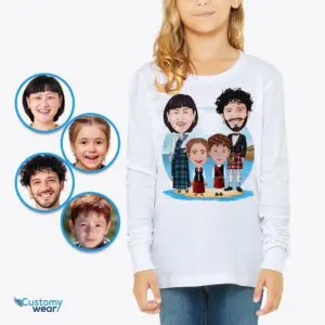 Personalized Scottish Family Youth Shirt | Custom Portrait Tees Scottish culture T-shirts www.customywear.com