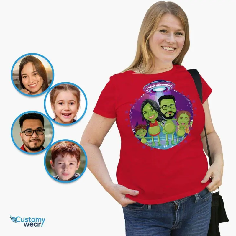 Personalized Alien Family Shirt: Custom Space Adventure Tee Adult shirts www.customywear.com