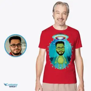 Custom Alien Shirt: Personalized UFO Portrait Tee Adult shirts www.customywear.com