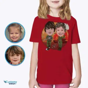 Custom Army Siblings Shirts – Personalized US Army Youth Apparel for Young Patriots Axtra - ALL vector shirts - male www.customywear.com