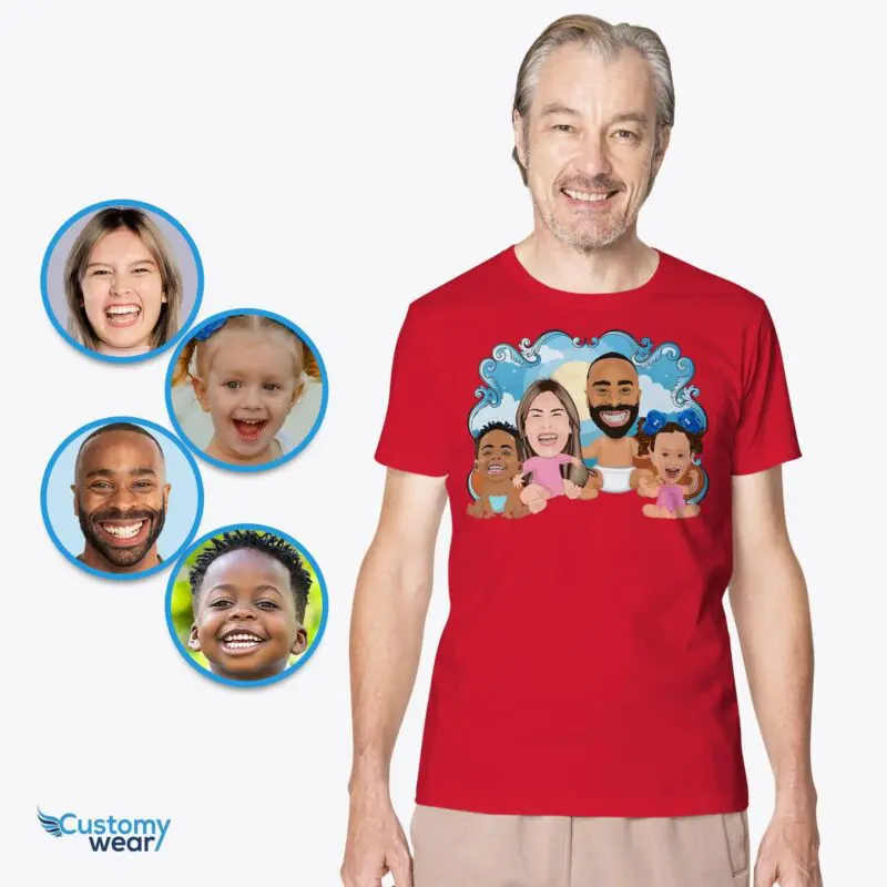Personalized Baby-Fied Family T-Shirts | Custom Photo Tees Adult shirts www.customywear.com