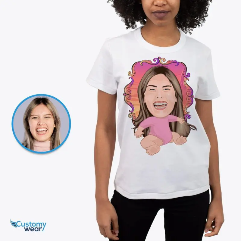 Custom Baby Girl Gift T-Shirt | Personalized Gender Reveal Tee Adult shirts www.customywear.com