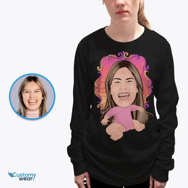 Custom Baby Girl Gift T-Shirt | Personalized Gender Reveal Tee Adult shirts www.customywear.com