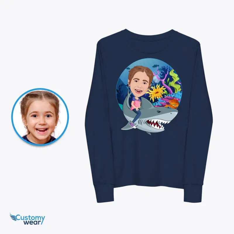 Custom Baby Shark Shirt | Personalized Whale Shark Youth Tee Axtra - ALL vector shirts - male www.customywear.com