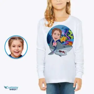 Custom Baby Shark Shirt | Personalized Whale Shark Youth Tee Axtra - ALL vector shirts - male www.customywear.com