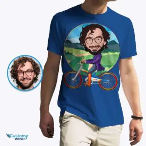 Custom Bicycle Shirt | Bike Lovers Mountain Field Tee Adult shirts www.customywear.com