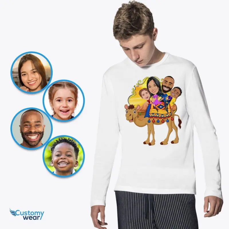 Custom Camel Family Youth Shirt – Adventure Gifts, Personalized Desert Outdoor Shirt for Boys Axtra - ALL vector shirts - male www.customywear.com