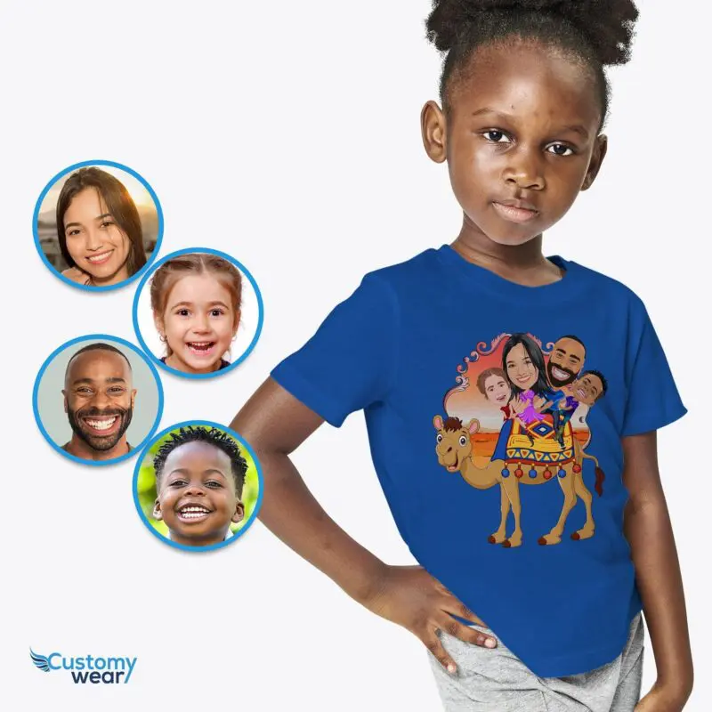 Transform Your Photo into a Custom Camel Family Youth Shirt – Desert Adventure Gifts Axtra - ALL vector shirts - male www.customywear.com