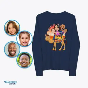 Transform Your Photo into a Custom Camel Family Youth Shirt – Desert Adventure Gifts Axtra - ALL vector shirts - male www.customywear.com