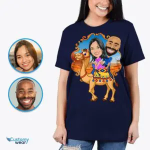 Custom Camel Ride Couple Shirt – Personalized Desert Animal Tee, Best Friend and Couples Gift Adult shirts www.customywear.com