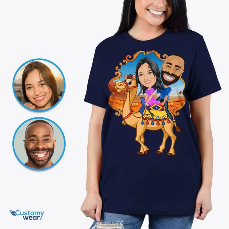 Custom Camel Ride Couple Shirt – Personalized Desert Animal Tee, Best Friend and Couples Gift Adult shirts www.customywear.com