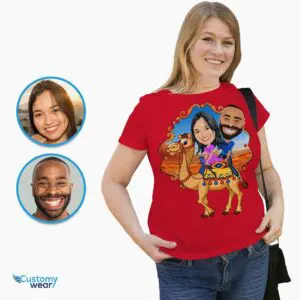 Custom Camel Ride Couple Shirt – Personalized Desert Animal Tee, Best Friend and Couples Gift Adult shirts www.customywear.com