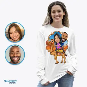 Custom Camel Ride Couple Shirt – Personalized Desert Animal Tee, Best Friend and Couples Gift Adult shirts www.customywear.com