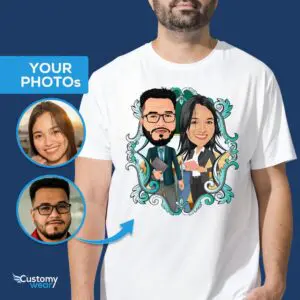 Personalized Custom Teacher Couple T-Shirts – Unique Teacher Gifts Adult shirts www.customywear.com