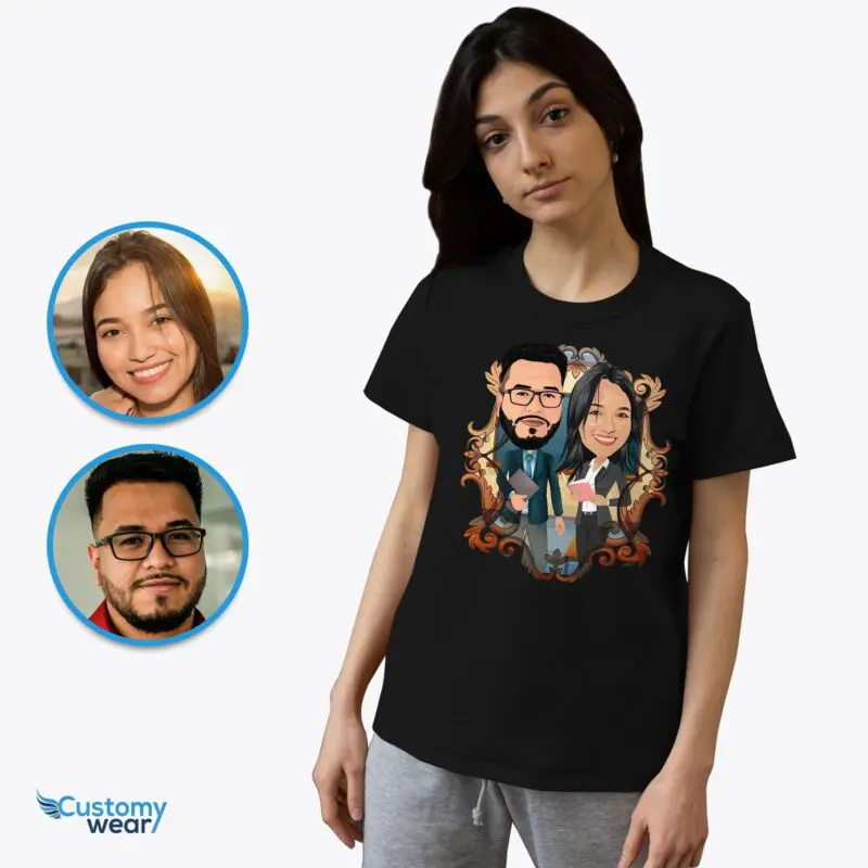 Transform Your Photos into Custom Teacher Couple Shirts – Personalized Gifts Adult shirts www.customywear.com