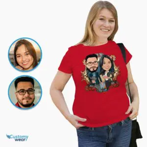 Transform Your Photos into Custom Teacher Couple Shirts – Personalized Gifts Adult shirts www.customywear.com