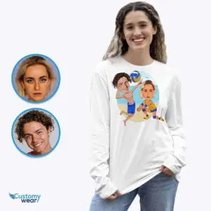 Transform Your Photo into a Custom Volleyball Shirt – Unique Volleyball Gifts Adult shirts www.customywear.com