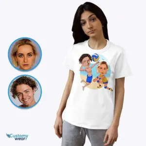 Transform Your Photo into a Custom Volleyball Shirt – Unique Volleyball Gifts Adult shirts www.customywear.com