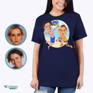 Transform Your Photo into a Custom Volleyball Shirt – Unique Volleyball Gifts Adult shirts www.customywear.com