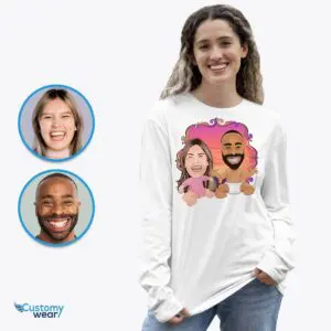 Transform Your Photos into Custom Couples Baby Shirt – Hilarious Personalized Gift Adult shirts www.customywear.com